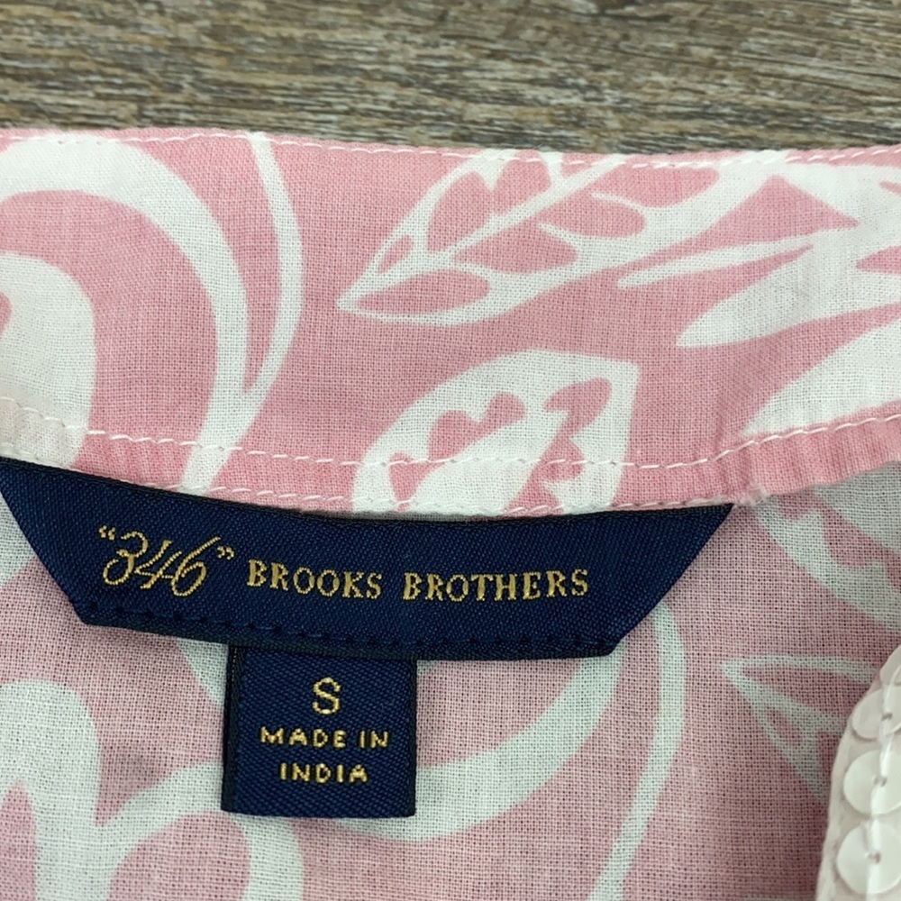 346 brooks brothers Small Pink & Wht Tunic - Picture 9 of 11